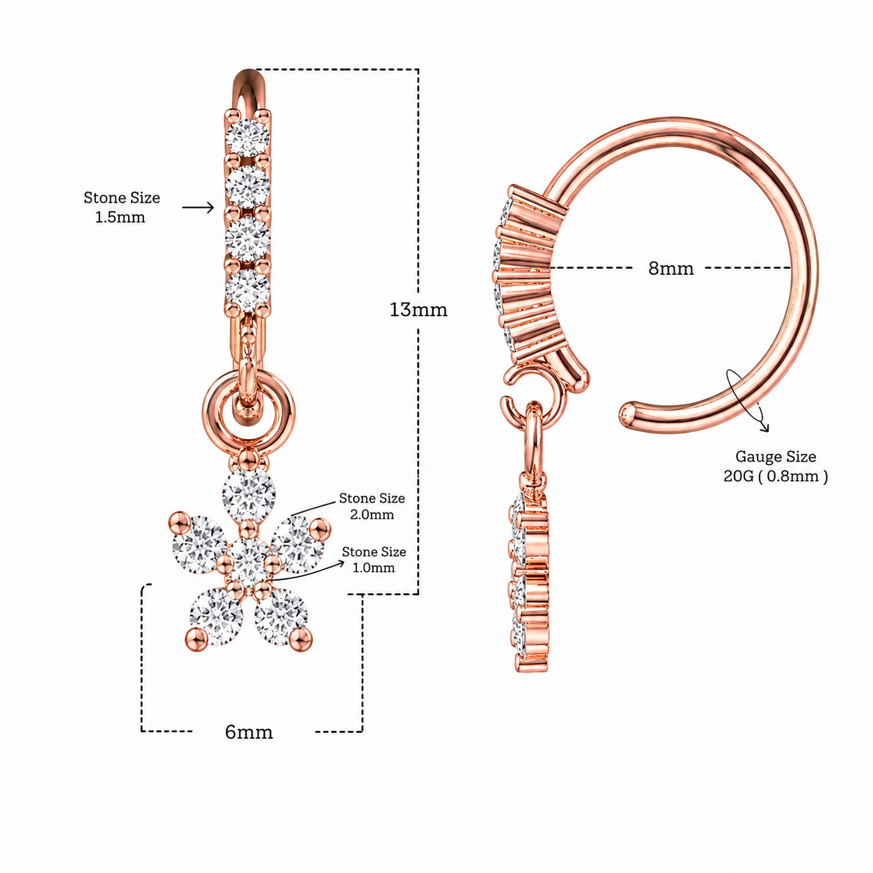 Surgical Steel Earring - PV-ETP010