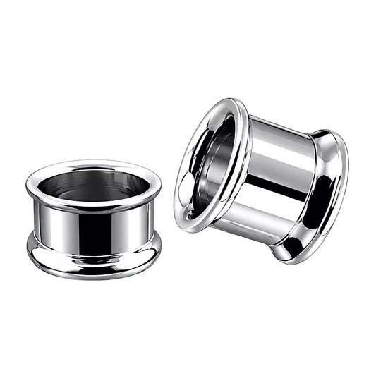 316L Surgical Steel Internally Threaded Ear Flesh Tunnel