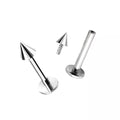 316L Surgical Steel Top Cone with Convex Back Labret