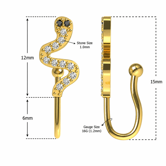 Surgical Steel Clip On - PV-NON002