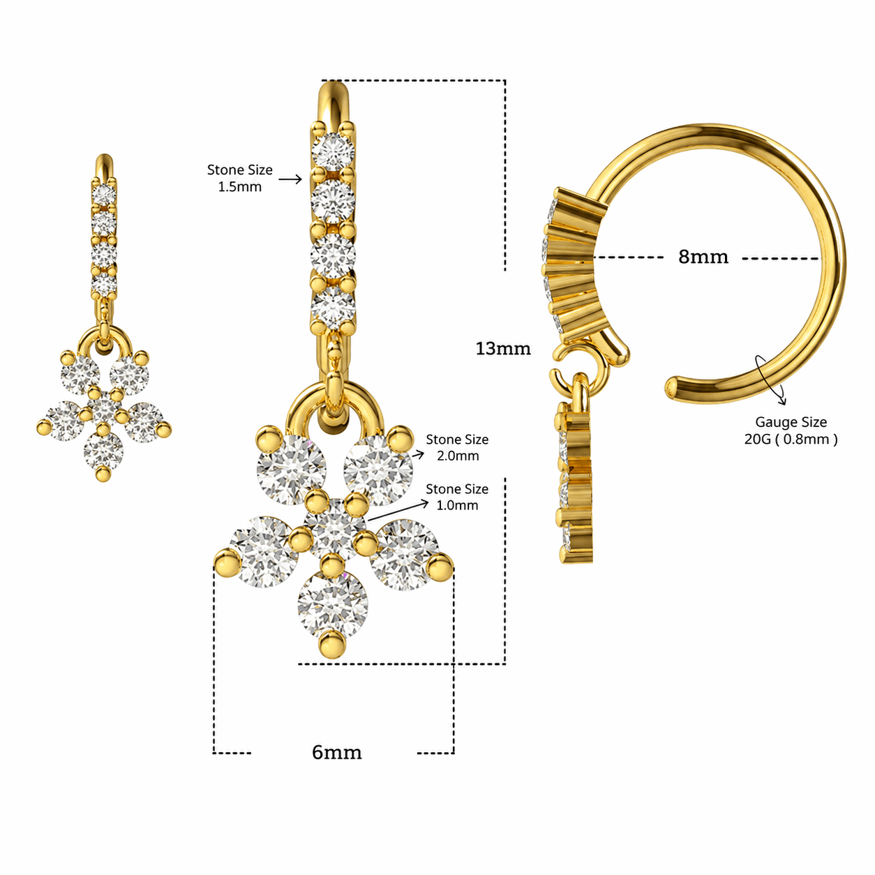 Surgical Steel Earring - PV-ETP010