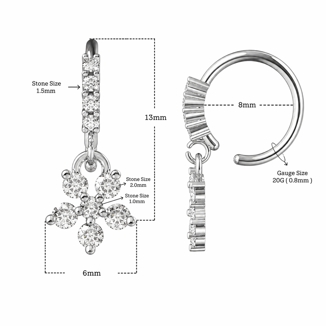 Surgical Steel Earring - PV-ETP010