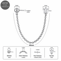 G23 Titanium Two Hole Piercing Chain Threadless Pin Top – 18G & 16G Compatible