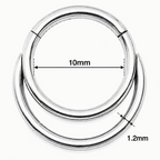 Crescent Moon Hinged Segment Clicker Ring – 16G (1.2mm)