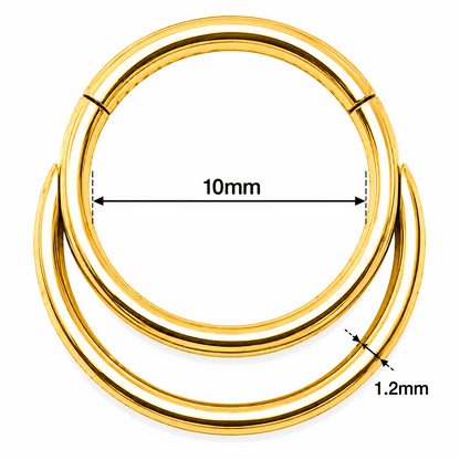 Crescent Moon Hinged Segment Clicker Ring – 16G (1.2mm)
