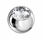 316L Surgical Steel Flat Jeweled Ball Accessories – 16G (1.2mm)
