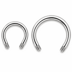 316L Surgical Steel Threaded Circular Barbell Accessories – 16G (1.2mm)