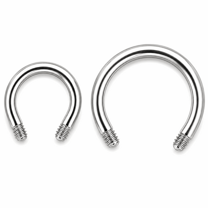 316L Surgical Steel Threaded Circular Barbell Accessories – 16G (1.2mm)