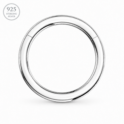 925 Sterling Silver Classic Hinged Segment Clicker Ring – 16G (1.2mm)