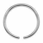 316L Surgical Steel Nose Hoop Ring – 22G to 16G