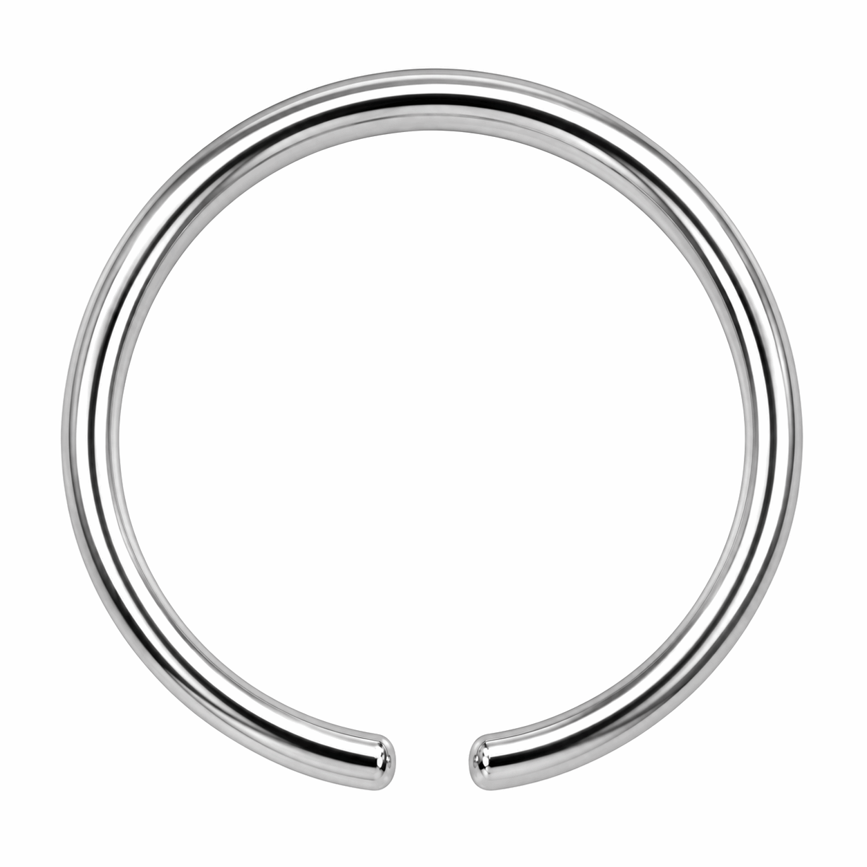 316L Surgical Steel Nose Hoop Ring – 22G to 16G