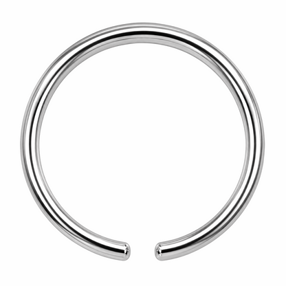 316L Surgical Steel Nose Hoop Ring – 22G to 16G