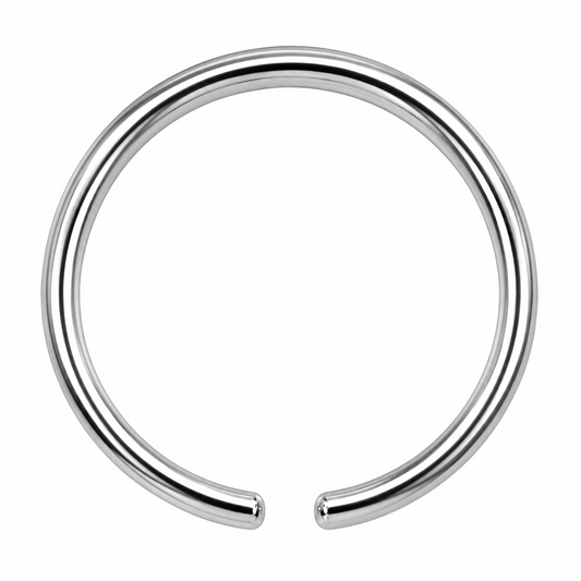 316L Surgical Steel Nose Hoop Ring – 22G to 16G