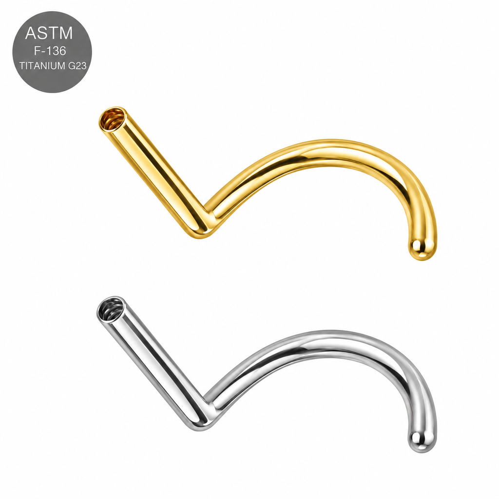 G23 Titanium Threadless Nose Screw – 20G 6mm