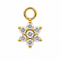 316L Surgical Steel CZ Dangle Charm for Hinged Clicker Rings – Fits 20G, 18G & 16G