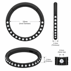 316L Surgical Steel CZ Hinged Segment Clicker Ring – 16G