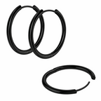 316L Stainless Steel Hinged Sleeper Hoop Earrings – 2.0mm to 3.0mm Pair