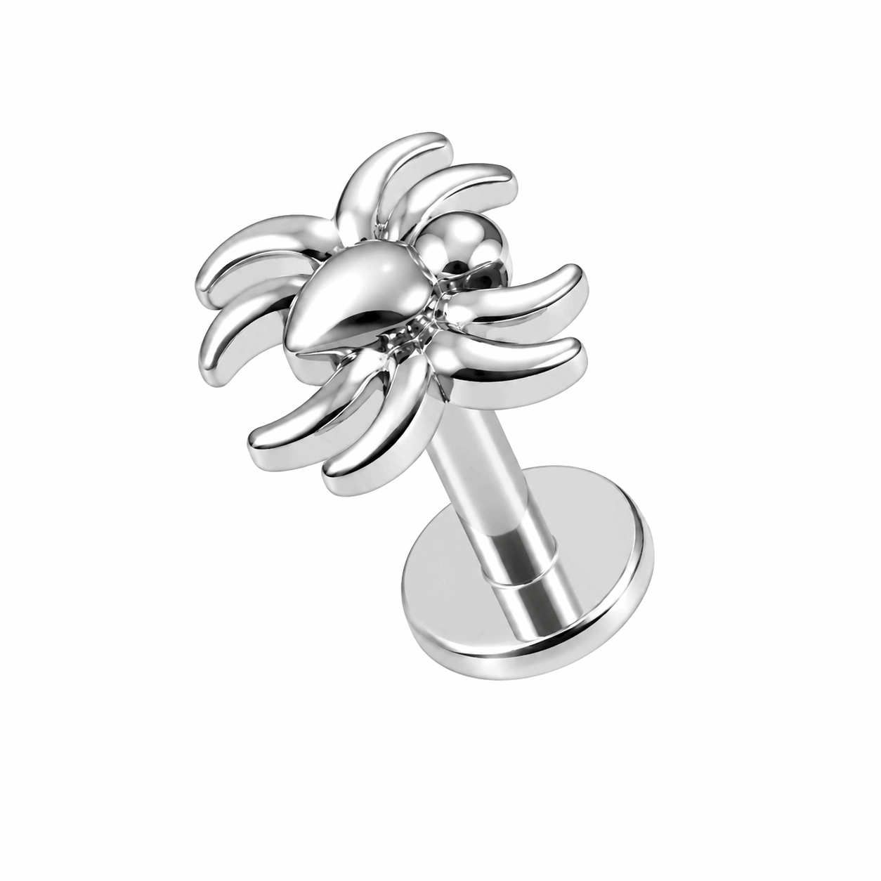 316L Surgical Steel Tiny Spider Cartilage Helix Tragus Piercing – 16G