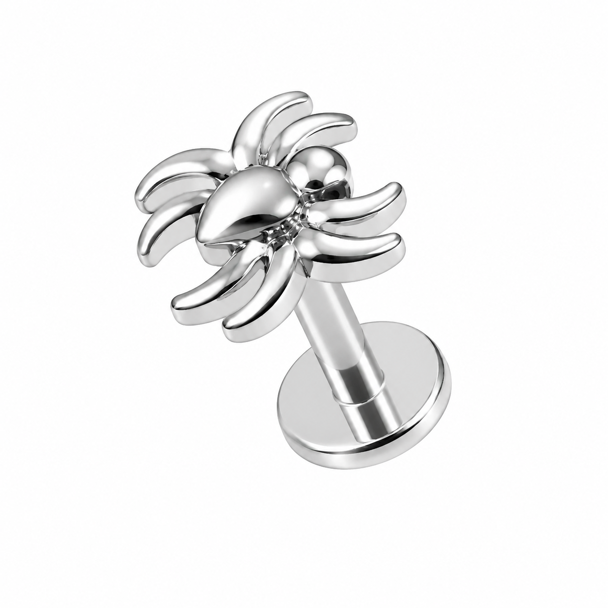 316L Surgical Steel Tiny Spider Cartilage Helix Tragus Piercing – 16G