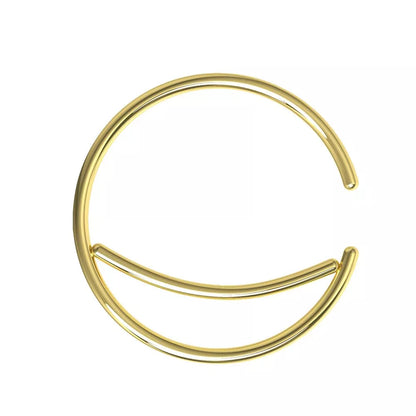 Surgical Steel Crescent Moon Bendable Hoop Ring – 20G (0.8mm) 10mm