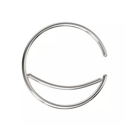 Surgical Steel Crescent Moon Bendable Hoop Ring – 20G (0.8mm) 10mm